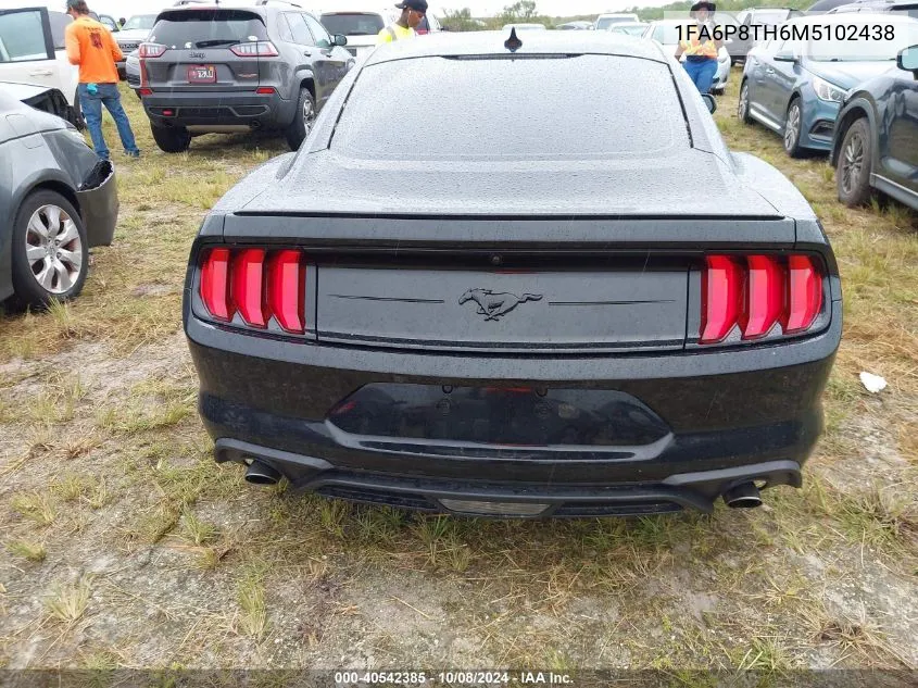 2021 Ford Mustang VIN: 1FA6P8TH6M5102438 Lot: 40542385