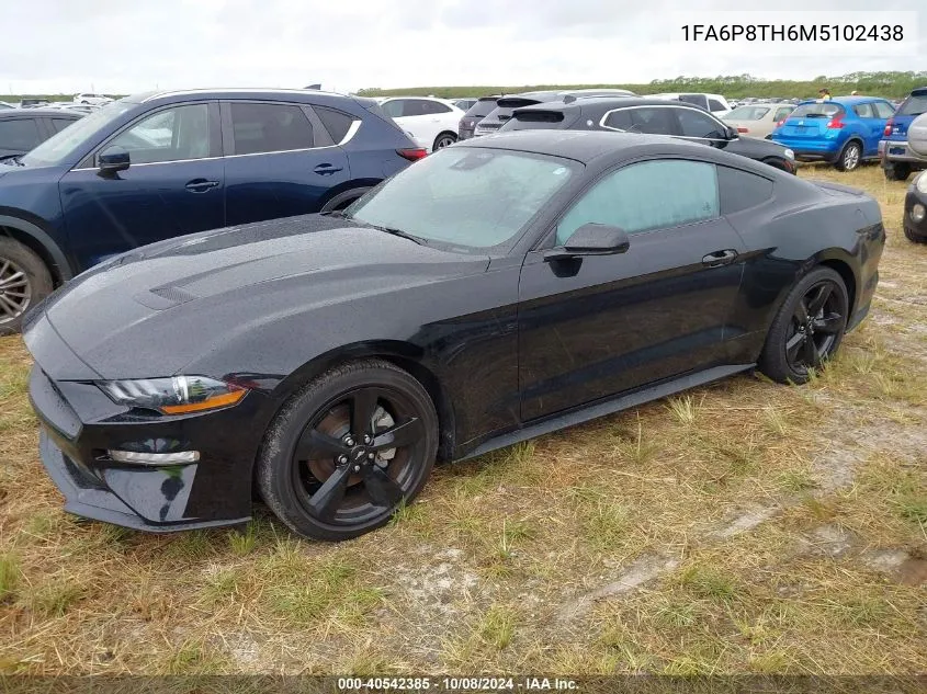 2021 Ford Mustang VIN: 1FA6P8TH6M5102438 Lot: 40542385