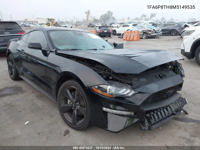 2021 Ford Mustang Ecoboost VIN: 1FA6P8TH8M5149535 Lot: 40573227