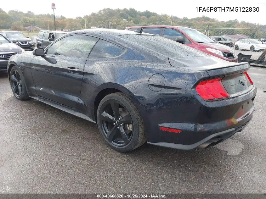 2021 Ford Mustang Ecoboost Premium VIN: 1FA6P8TH7M5122830 Lot: 40668826