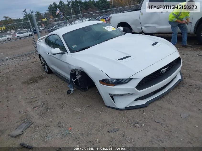 2021 Ford Mustang Ecoboost Premium VIN: 1FA6P8TH5M5158273 Lot: 40771246