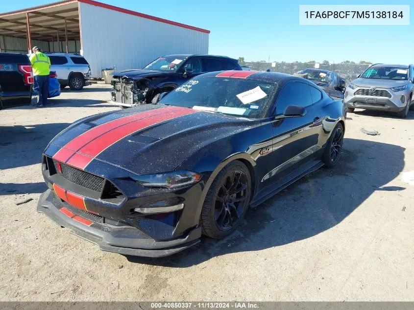 1FA6P8CF7M5138184 2021 Ford Mustang Gt