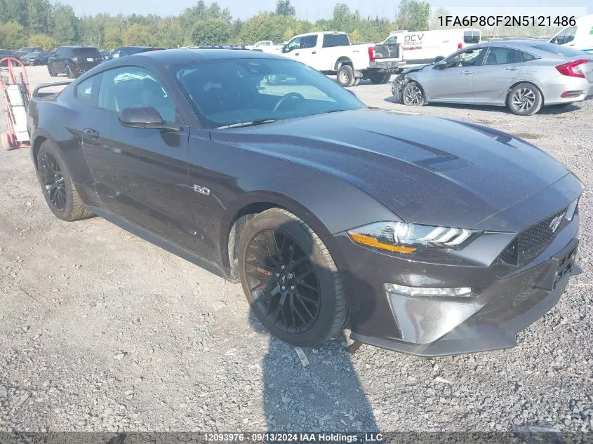 2022 Ford Mustang Gt VIN: 1FA6P8CF2N5121486 Lot: 12093976