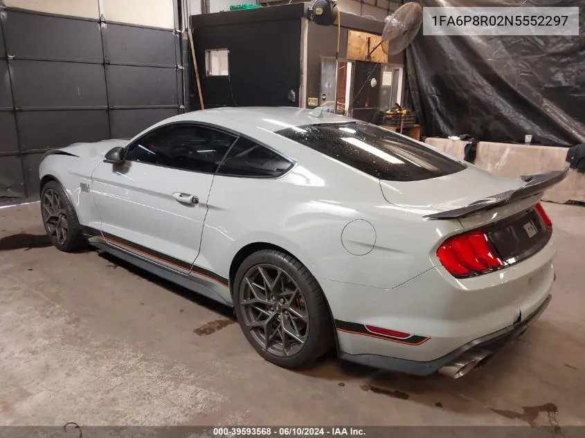 2022 Ford Mustang Mach 1 Fastback VIN: 1FA6P8R02N5552297 Lot: 39593568