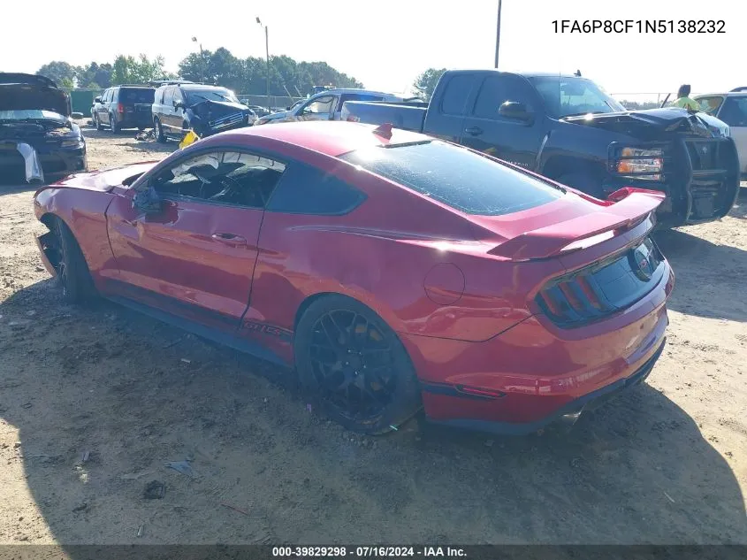 1FA6P8CF1N5138232 2022 Ford Mustang Gt Premium Fastback