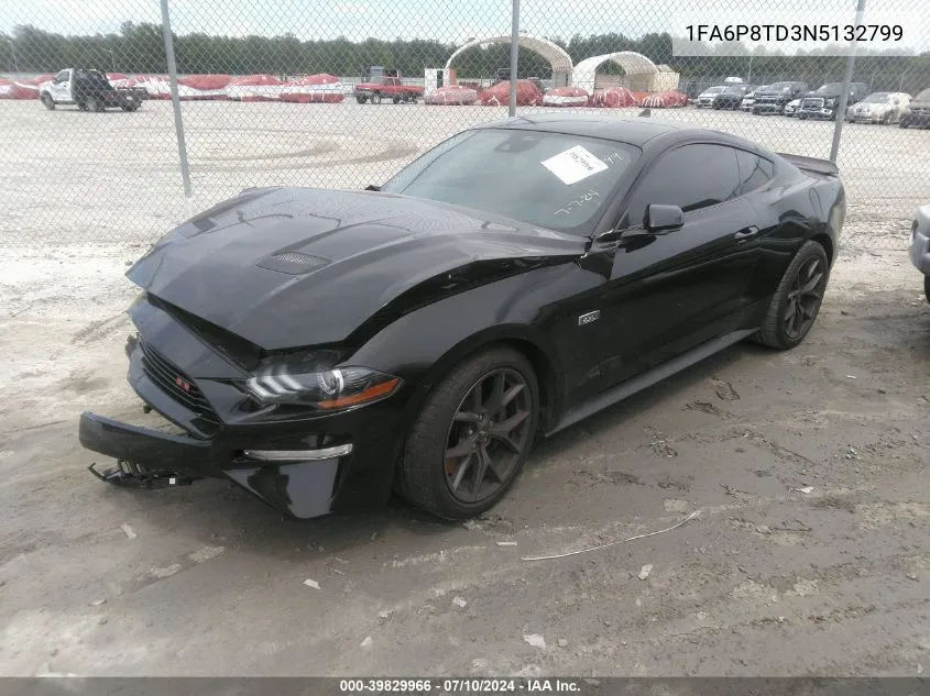 1FA6P8TD3N5132799 2022 Ford Mustang Ecoboost Fastback