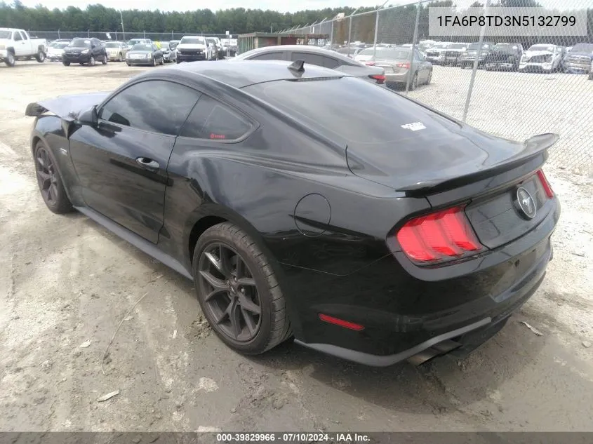 1FA6P8TD3N5132799 2022 Ford Mustang Ecoboost Fastback