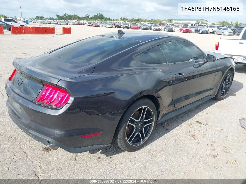 1FA6P8TH7N5145168 2022 Ford Mustang Ecoboost Fastback