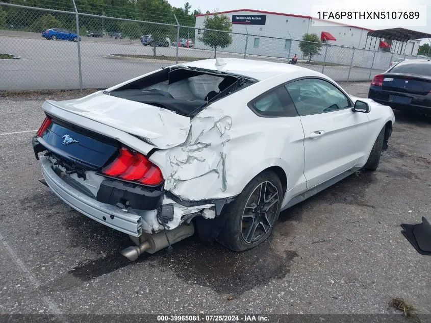 2022 Ford Mustang Ecoboost Premium Fastback VIN: 1FA6P8THXN5107689 Lot: 39965061