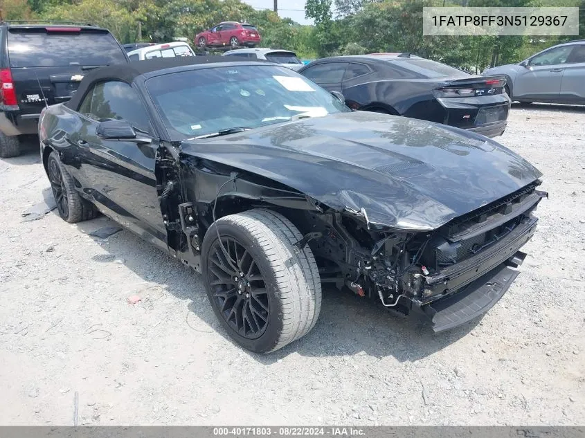 1FATP8FF3N5129367 2022 Ford Mustang Gt Premium