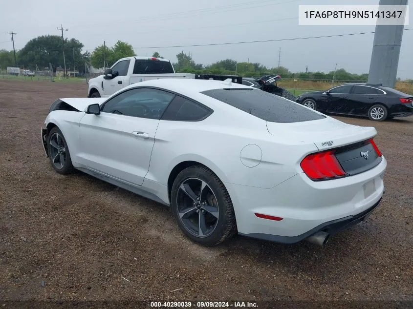 2022 Ford Mustang Ecoboost Fastback VIN: 1FA6P8TH9N5141347 Lot: 40290039