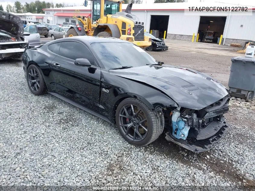 2022 Ford Mustang Gt Premium Fastback VIN: 1FA6P8CF0N5122782 Lot: 40329209