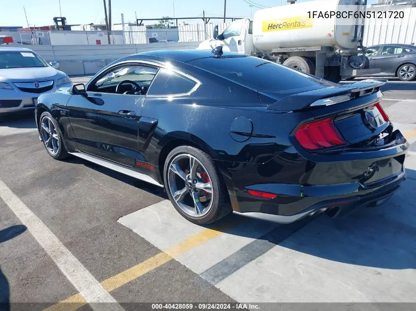 2022 Ford Mustang Gt Premium Fastback VIN: 1FA6P8CF6N5121720 Lot: 40428059