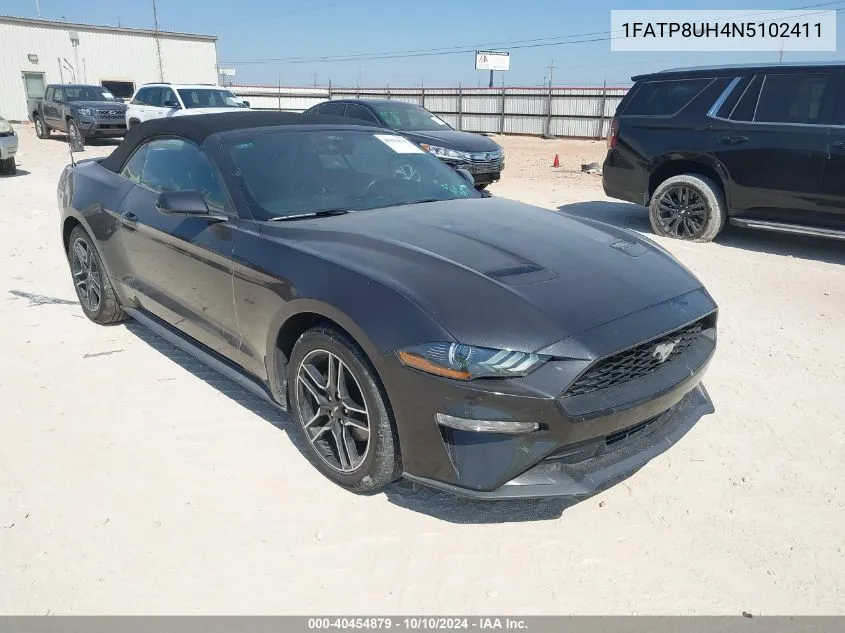 2022 Ford Mustang Ecoboost Premium VIN: 1FATP8UH4N5102411 Lot: 40454879