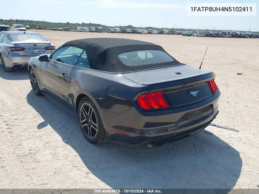 2022 Ford Mustang Ecoboost Premium VIN: 1FATP8UH4N5102411 Lot: 40454879