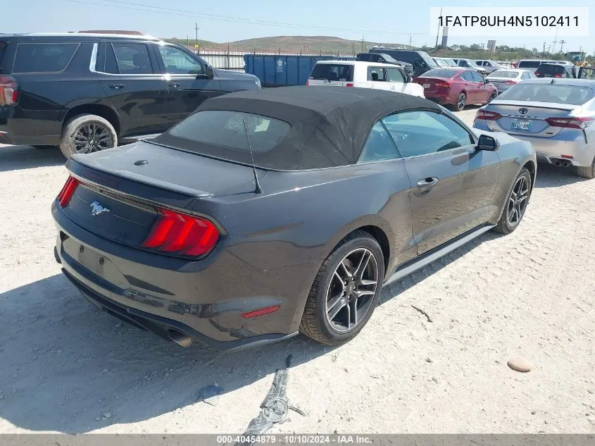 2022 Ford Mustang Ecoboost Premium VIN: 1FATP8UH4N5102411 Lot: 40454879