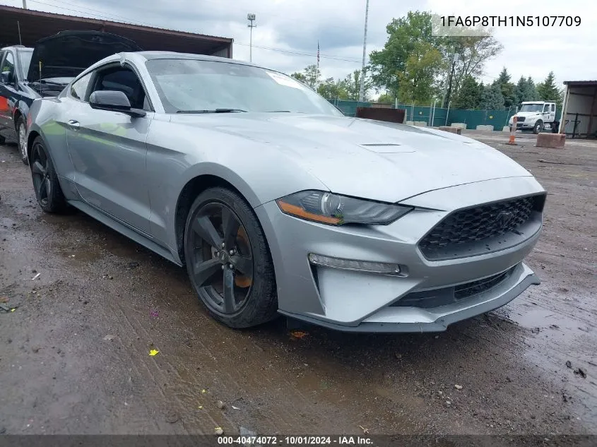 2022 Ford Mustang Ecoboost VIN: 1FA6P8TH1N5107709 Lot: 40474072