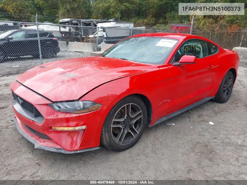 2022 Ford Mustang Ecoboost Premium VIN: 1FA6P8TH3N5100373 Lot: 40479469