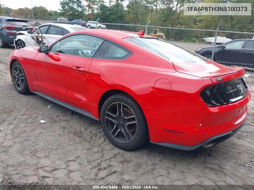 2022 Ford Mustang Ecoboost Premium VIN: 1FA6P8TH3N5100373 Lot: 40479469