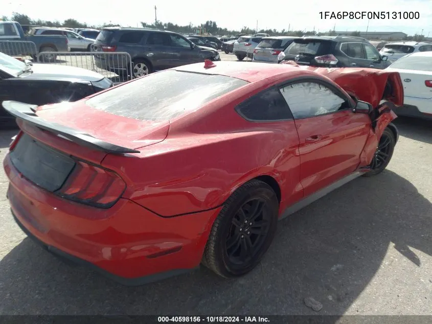 2022 Ford Mustang Gt VIN: 1FA6P8CF0N5131000 Lot: 40598156