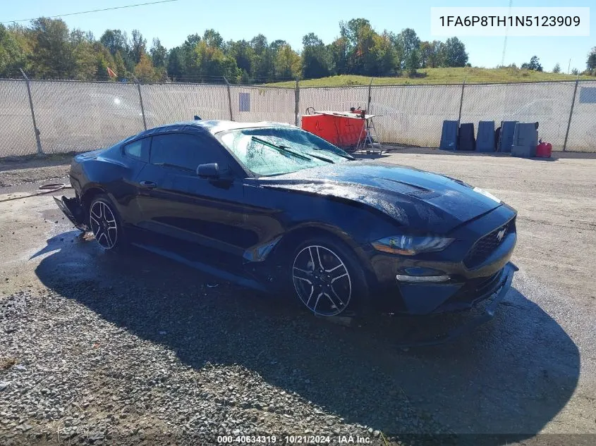 2022 Ford Mustang Ecoboost VIN: 1FA6P8TH1N5123909 Lot: 40634319