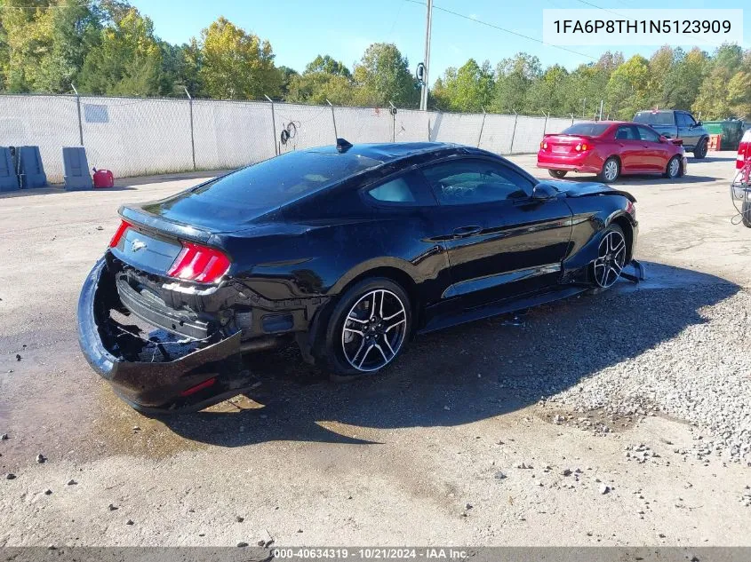 2022 Ford Mustang Ecoboost VIN: 1FA6P8TH1N5123909 Lot: 40634319