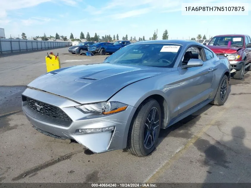 2022 Ford Mustang VIN: 1FA6P8TH7N5107875 Lot: 40654240