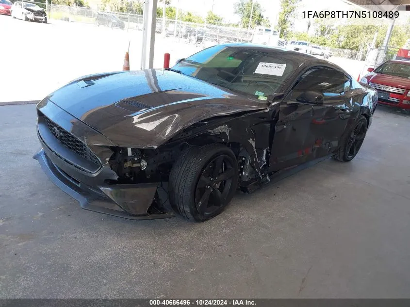 2022 Ford Mustang VIN: 1FA6P8TH7N5108489 Lot: 40686496