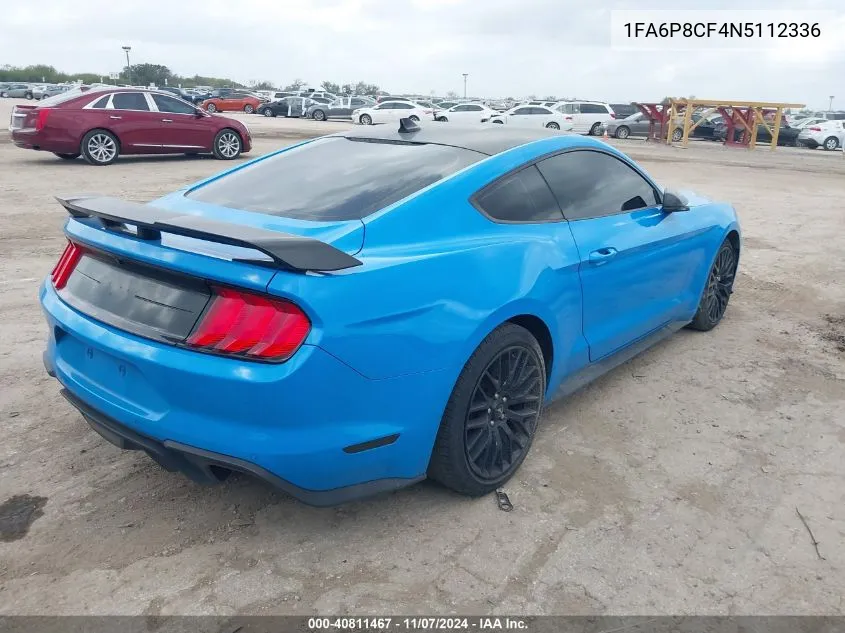 2022 Ford Mustang Gt Premium VIN: 1FA6P8CF4N5112336 Lot: 40811467