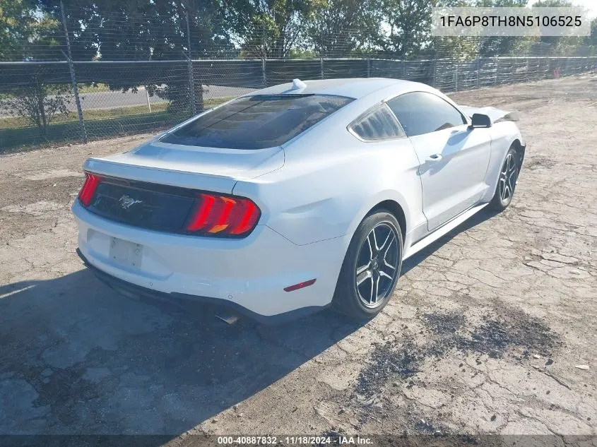 2022 Ford Mustang Ecoboost Premium VIN: 1FA6P8TH8N5106525 Lot: 40887832