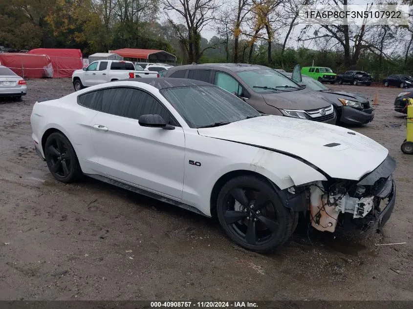 2022 Ford Mustang Gt Premium VIN: 1FA6P8CF3N5107922 Lot: 40908757