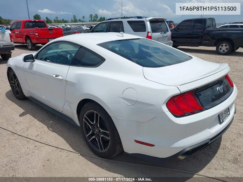 2023 Ford Mustang Ecoboost Premium Fastback VIN: 1FA6P8TH1P5113500 Lot: 39891153