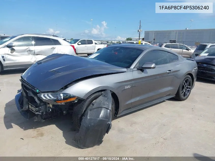 2023 Ford Mustang Gt Premium Fastback VIN: 1FA6P8CF4P5306240 Lot: 40127817