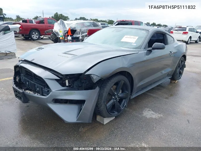 2023 Ford Mustang Ecoboost Fastback VIN: 1FA6P8TH5P5111832 Lot: 40410299