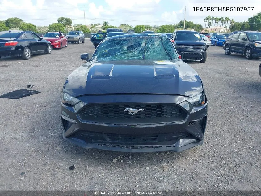 2023 Ford Mustang Ecoboost VIN: 1FA6P8TH5P5107957 Lot: 40722994