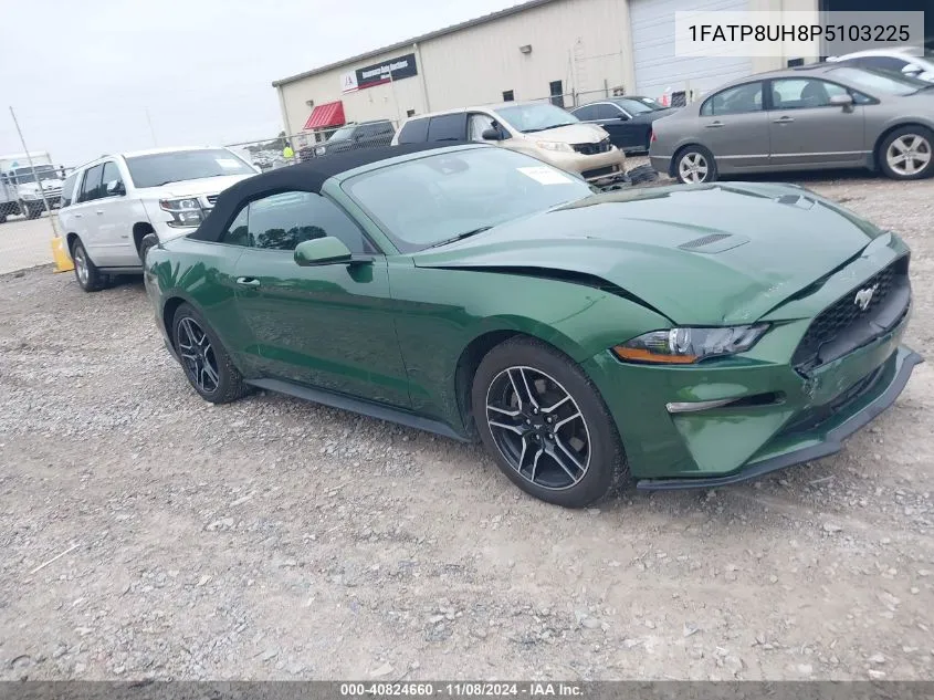 2023 Ford Mustang Ecoboost Premium VIN: 1FATP8UH8P5103225 Lot: 40824660