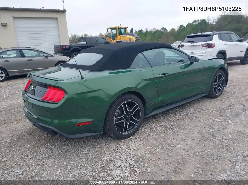 2023 Ford Mustang Ecoboost Premium VIN: 1FATP8UH8P5103225 Lot: 40824660