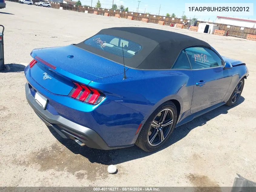 1FAGP8UH2R5102012 2024 Ford Mustang Ecoboost