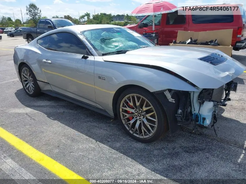 2024 Ford Mustang Gt Premium Fastback VIN: 1FA6P8CF4R5406177 Lot: 40208077