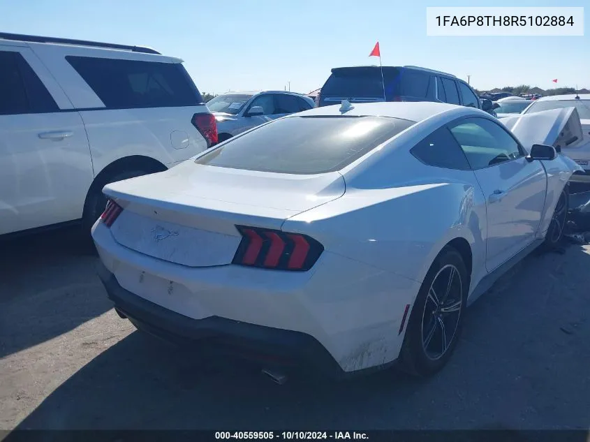 2024 Ford Mustang Ecoboost VIN: 1FA6P8TH8R5102884 Lot: 40559505