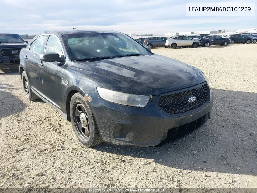 2013 Ford Police Interceptor VIN: 1FAHP2M86DG104229 Lot: 12121977