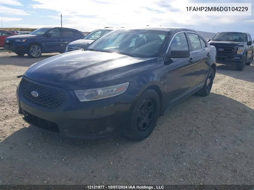 2013 Ford Police Interceptor VIN: 1FAHP2M86DG104229 Lot: 12121977