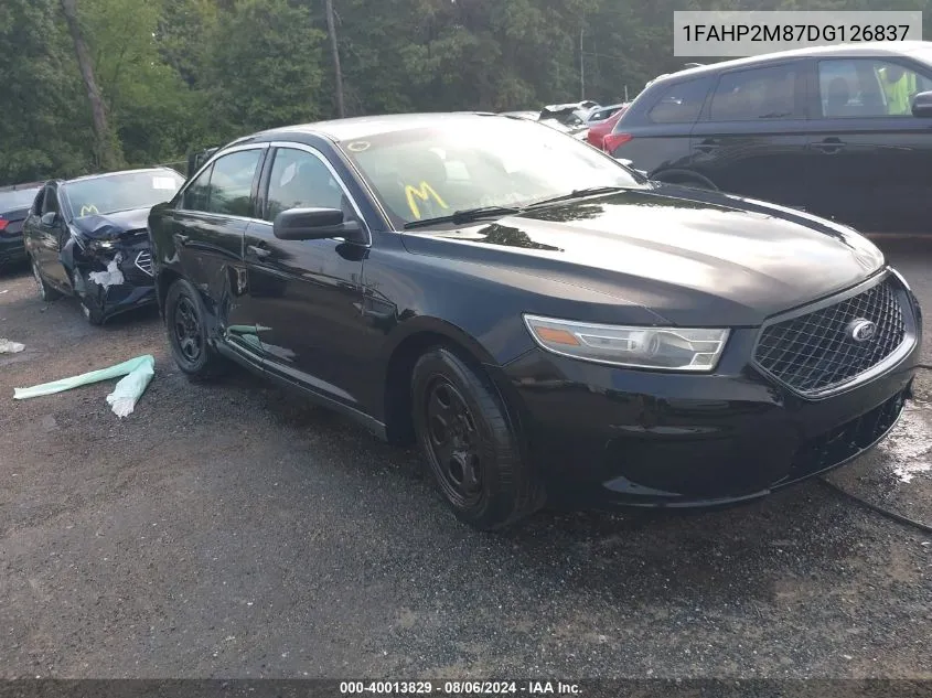 2013 Ford Police Interceptor VIN: 1FAHP2M87DG126837 Lot: 40013829