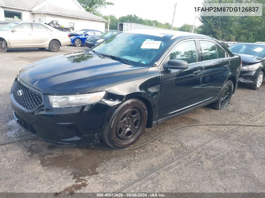 2013 Ford Police Interceptor VIN: 1FAHP2M87DG126837 Lot: 40013829