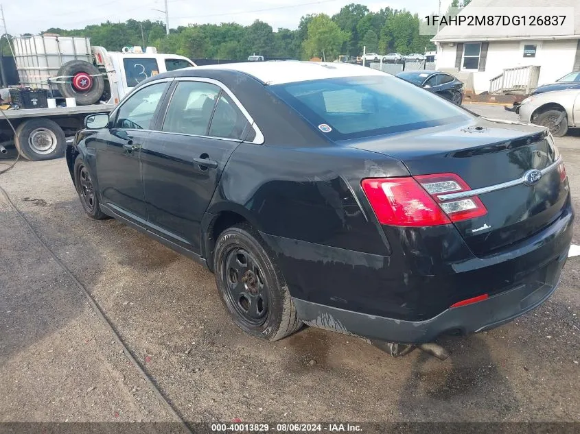 2013 Ford Police Interceptor VIN: 1FAHP2M87DG126837 Lot: 40013829