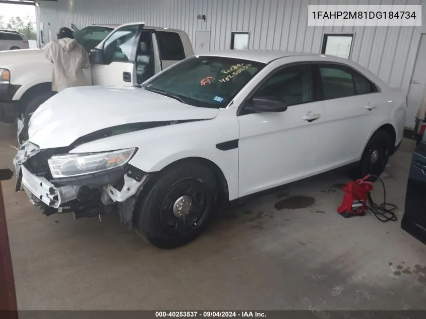 2013 Ford Police Interceptor Police Interceptor VIN: 1FAHP2M81DG184734 Lot: 40253537