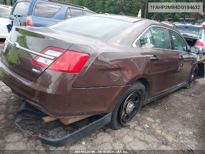 2013 Ford Police Interceptor VIN: 1FAHP2M84DG184632 Lot: 40326166