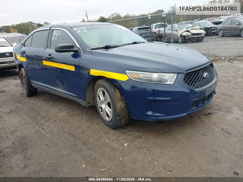 2013 Ford Police Interceptor VIN: 1FAHP2L86DG184780 Lot: 40398854