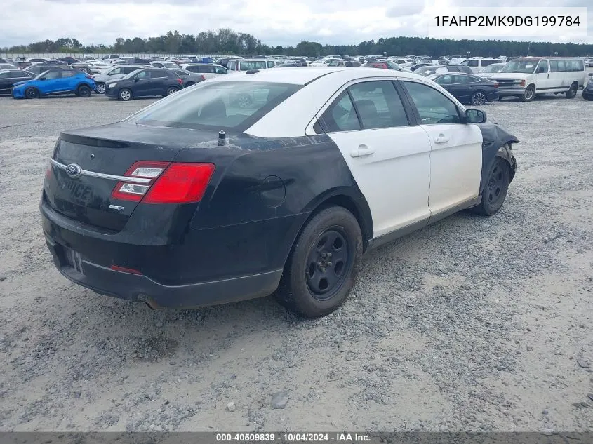 2013 Ford Police Interceptor VIN: 1FAHP2MK9DG199784 Lot: 40509839