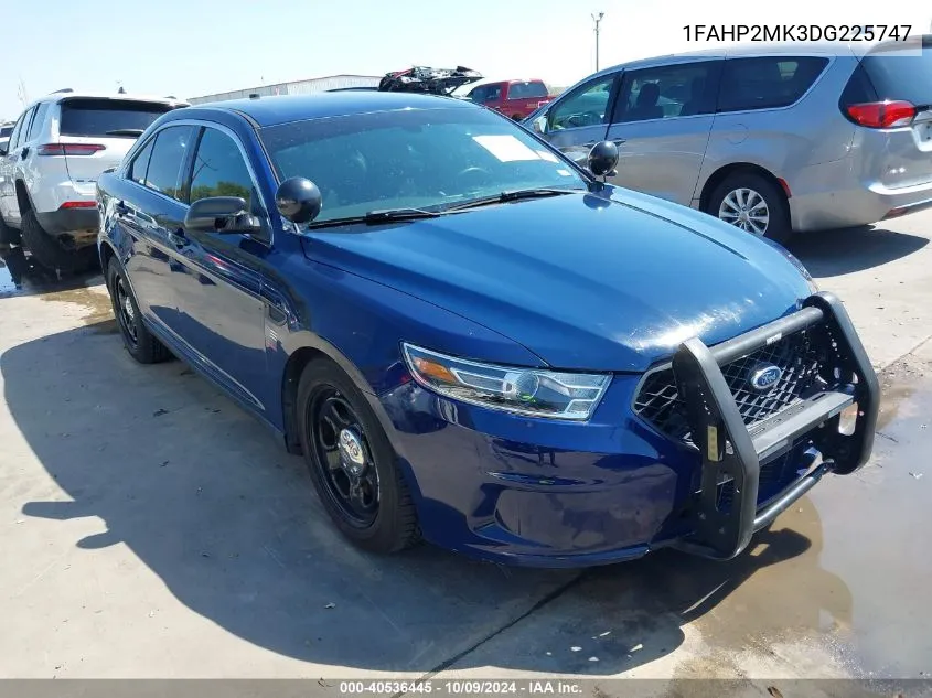 2013 Ford Police Interceptor VIN: 1FAHP2MK3DG225747 Lot: 40536445